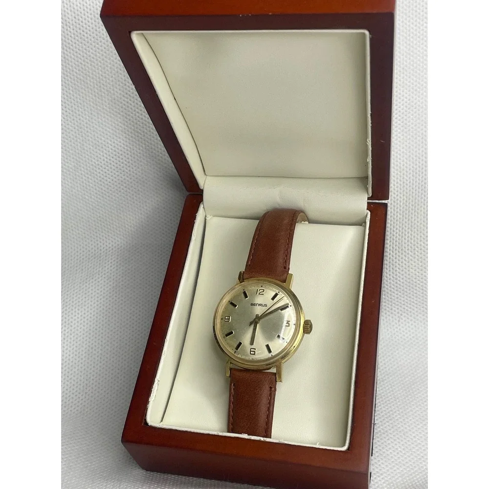 Vintage Benrus Series #3061 Mechanical Watch 20 Micron Gold Plated Shock Absorb